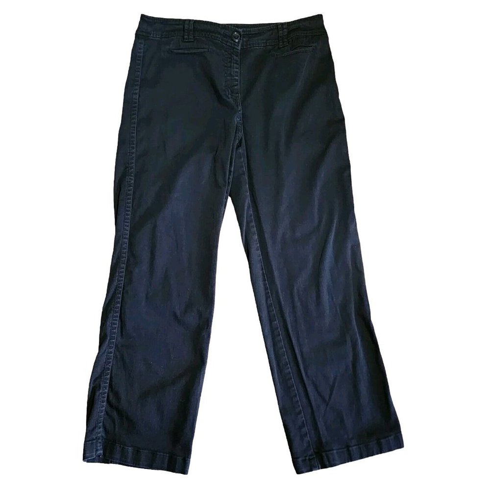 Charter Club Pants Womens Size 8 Solid All Black Allison Fit Full Length